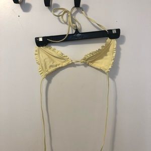 Yellow bikini top